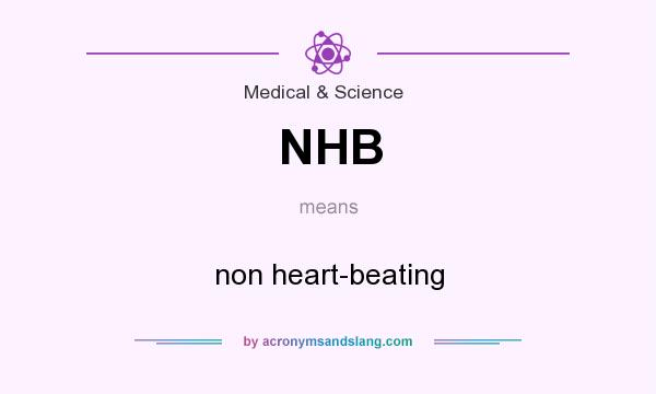 What does NHB mean? It stands for non heart-beating