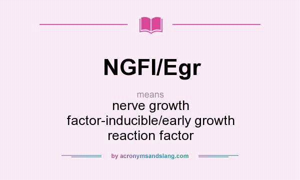 What does NGFI/Egr mean? It stands for nerve growth factor-inducible/early growth reaction factor