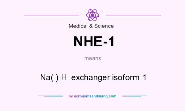 What does NHE-1 mean? It stands for Na( )-H  exchanger isoform-1