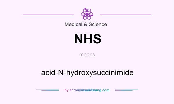 What does NHS mean? It stands for acid-N-hydroxysuccinimide
