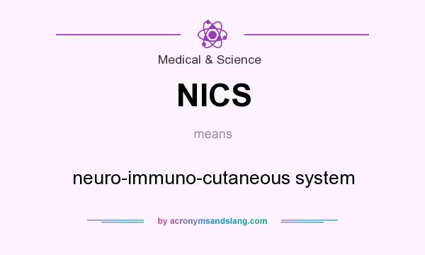 What does NICS mean? It stands for neuro-immuno-cutaneous system