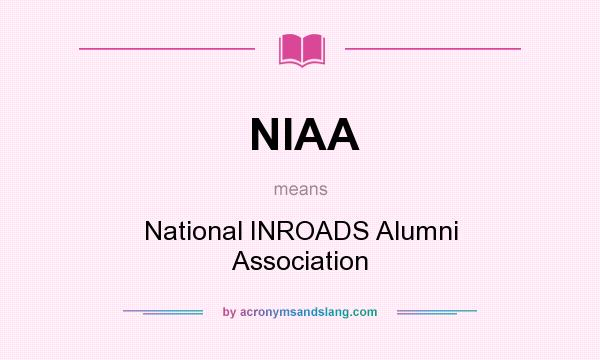 What does NIAA mean? It stands for National INROADS Alumni Association