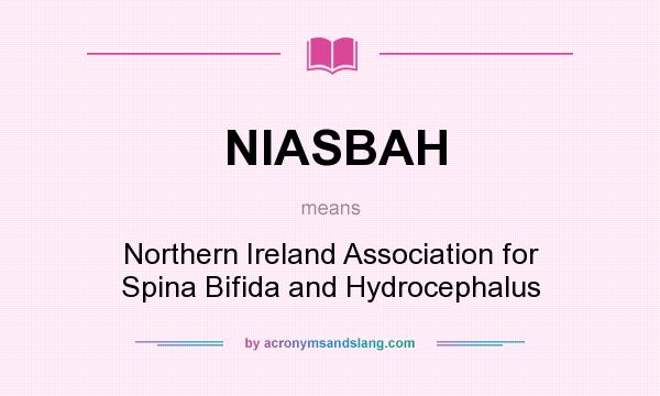 What does NIASBAH mean? It stands for Northern Ireland Association for Spina Bifida and Hydrocephalus