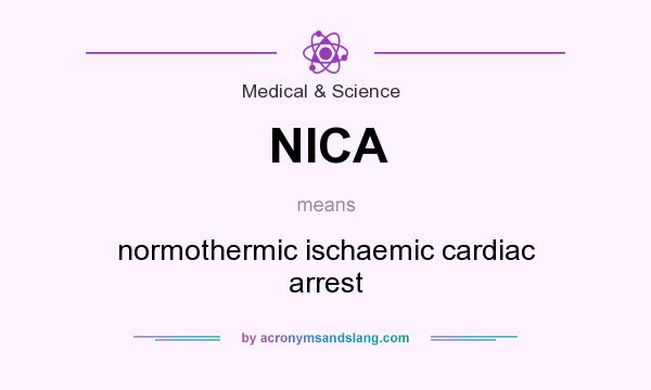 What does NICA mean? It stands for normothermic ischaemic cardiac arrest
