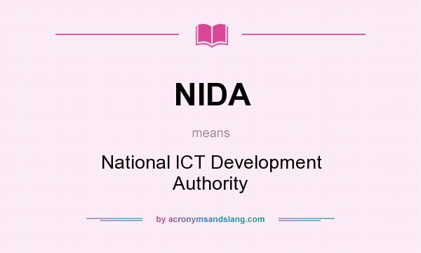 What does NIDA mean? It stands for National ICT Development Authority