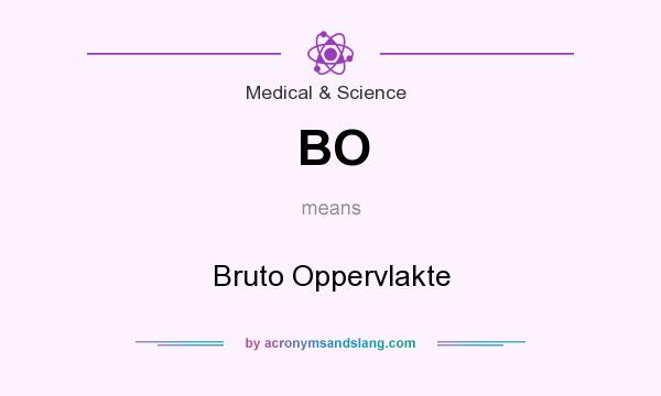 What does BO mean? It stands for Bruto Oppervlakte