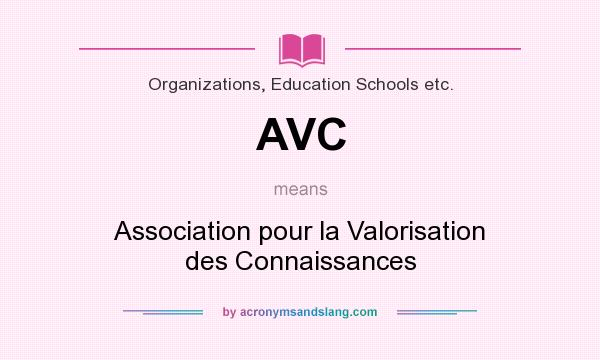 What does AVC mean? It stands for Association pour la Valorisation des Connaissances
