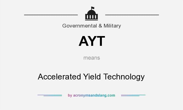 What does AYT mean? It stands for Accelerated Yield Technology
