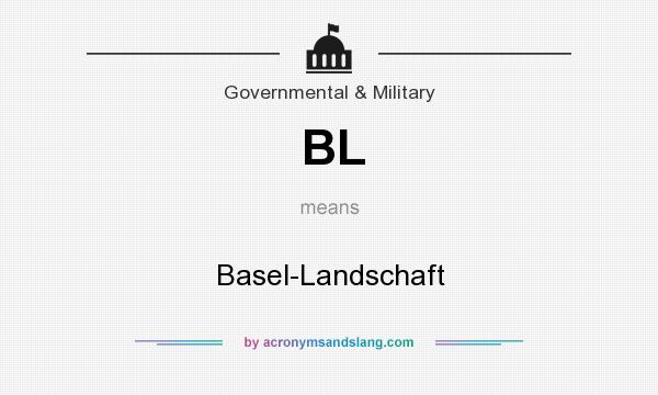 What does BL mean? It stands for Basel-Landschaft