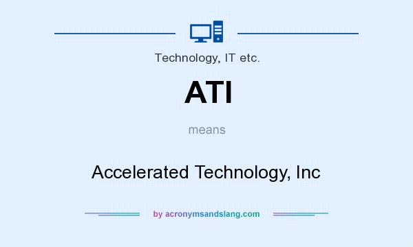 What does ATI mean? It stands for Accelerated Technology, Inc