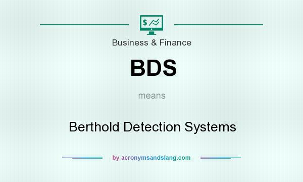 What does BDS mean? It stands for Berthold Detection Systems