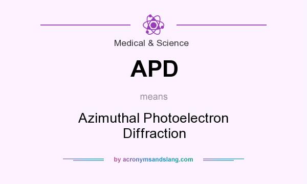 What does APD mean? It stands for Azimuthal Photoelectron Diffraction