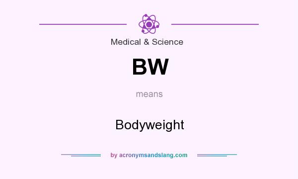 What does BW mean? It stands for Bodyweight