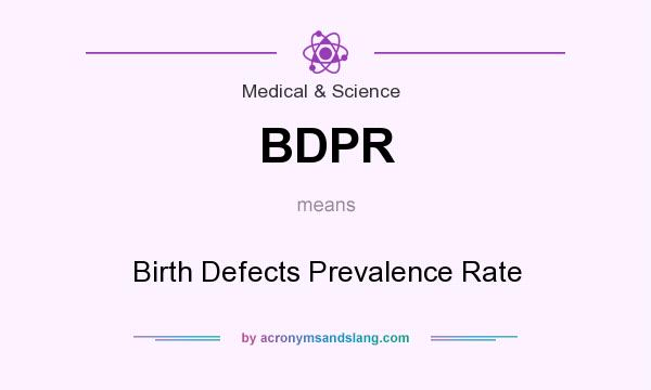 What does BDPR mean? It stands for Birth Defects Prevalence Rate