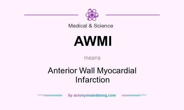 What does AWMI mean? It stands for Anterior Wall Myocardial Infarction