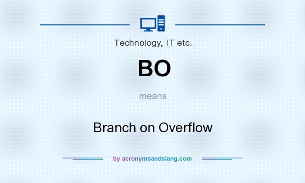What does BO mean? It stands for Branch on Overflow