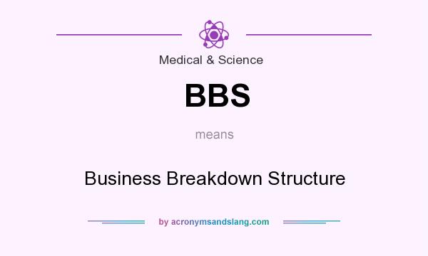 What does BBS mean? It stands for Business Breakdown Structure