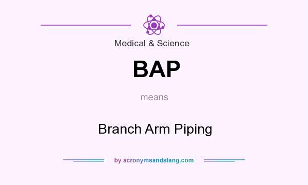What does BAP mean? It stands for Branch Arm Piping
