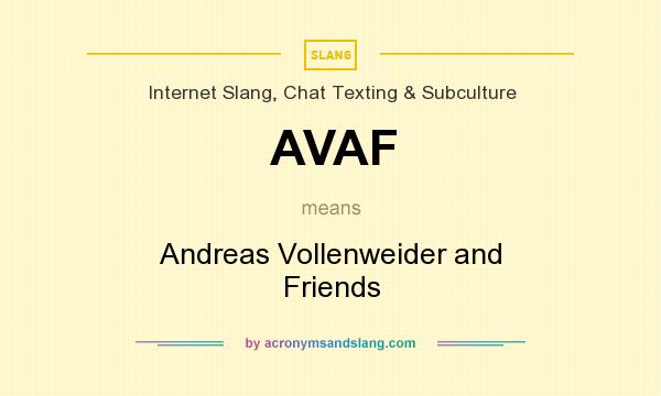 What does AVAF mean? It stands for Andreas Vollenweider and Friends