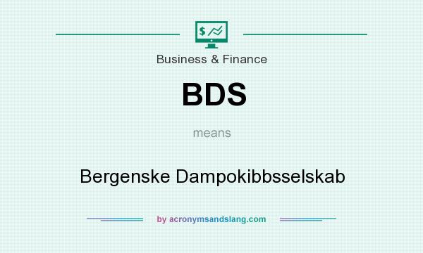 What does BDS mean? It stands for Bergenske Dampokibbsselskab