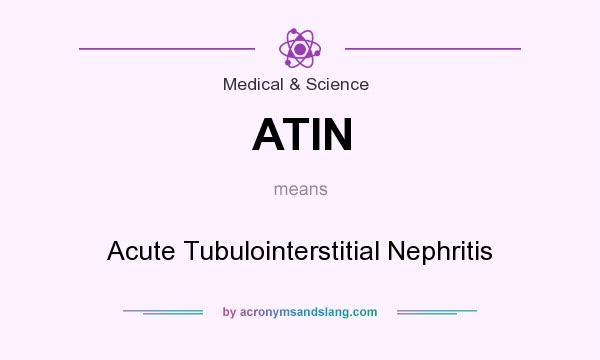 What does ATIN mean? It stands for Acute Tubulointerstitial Nephritis
