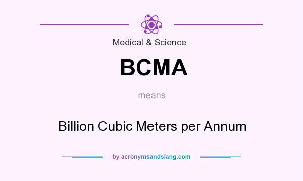 What does BCMA mean? It stands for Billion Cubic Meters per Annum