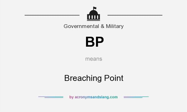 What does BP mean? It stands for Breaching Point