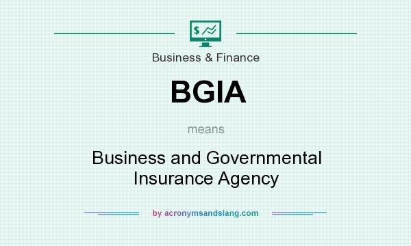 What does BGIA mean? It stands for Business and Governmental Insurance Agency