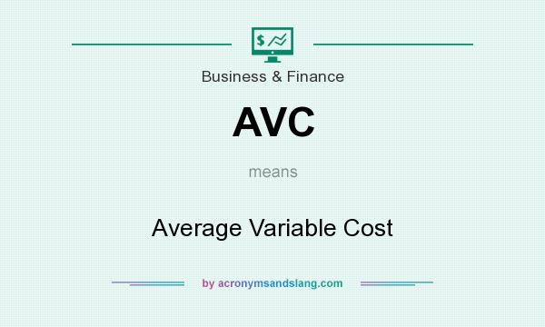 What does AVC mean? It stands for Average Variable Cost