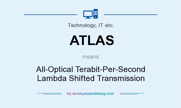 What does ATLAS mean? It stands for All-Optical Terabit-Per-Second Lambda Shifted Transmission