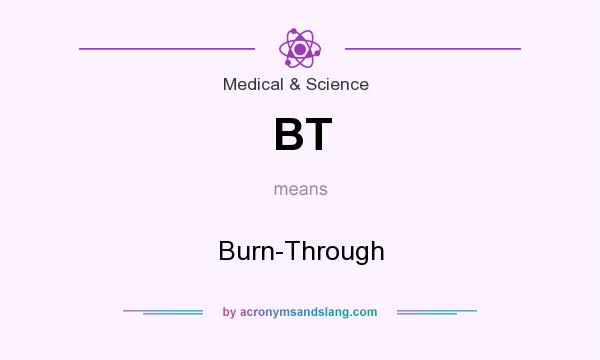 What does BT mean? It stands for Burn-Through