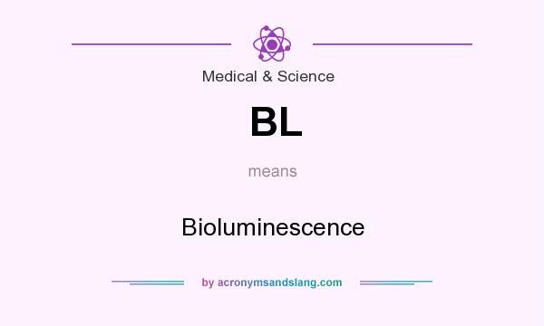 What does BL mean? It stands for Bioluminescence