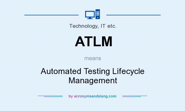 What does ATLM mean? It stands for Automated Testing Lifecycle Management