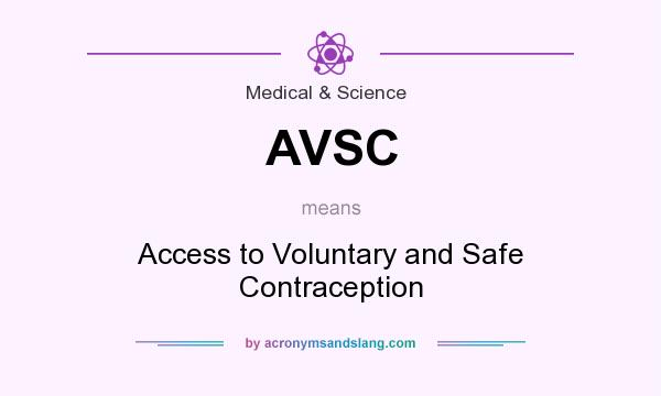 What does AVSC mean? It stands for Access to Voluntary and Safe Contraception