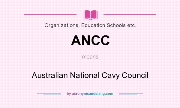 What does ANCC mean? It stands for Australian National Cavy Council