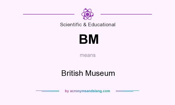 What does BM mean? It stands for British Museum