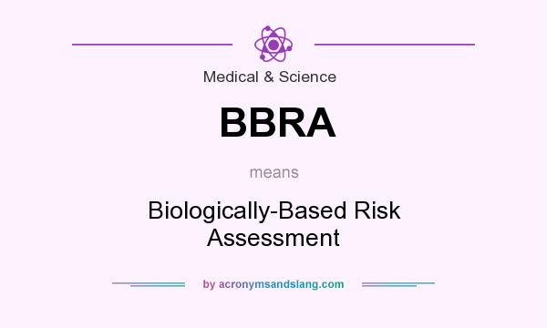 What does BBRA mean? It stands for Biologically-Based Risk Assessment