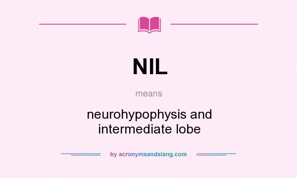 What does NIL mean? It stands for neurohypophysis and intermediate lobe