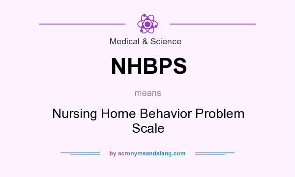 What does NHBPS mean? It stands for Nursing Home Behavior Problem Scale