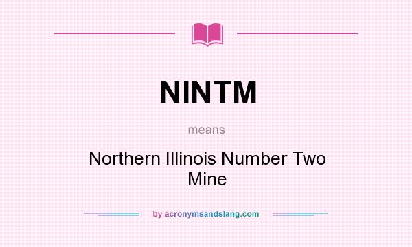 What does NINTM mean? It stands for Northern Illinois Number Two Mine