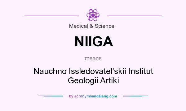 What does NIIGA mean? It stands for Nauchno Issledovatel`skii Institut Geologii Artiki