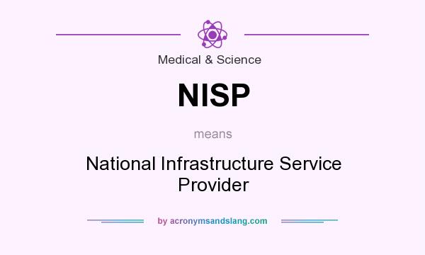 What does NISP mean? It stands for National Infrastructure Service Provider