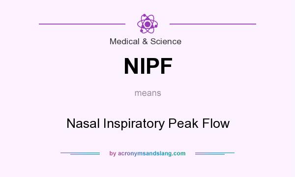 What does NIPF mean? It stands for Nasal Inspiratory Peak Flow