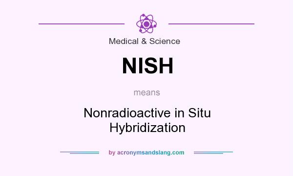 What does NISH mean? It stands for Nonradioactive in Situ Hybridization