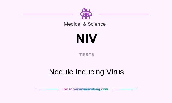 What does NIV mean? It stands for Nodule Inducing Virus