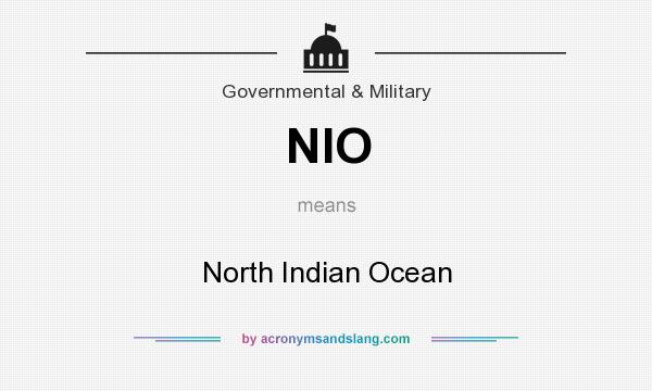 What does NIO mean? It stands for North Indian Ocean
