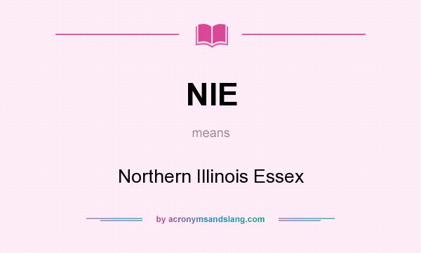 What does NIE mean? It stands for Northern Illinois Essex