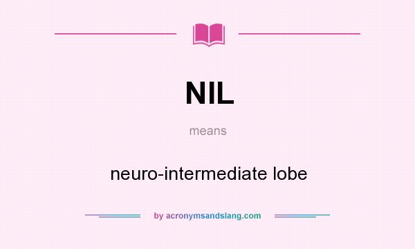 What does NIL mean? It stands for neuro-intermediate lobe