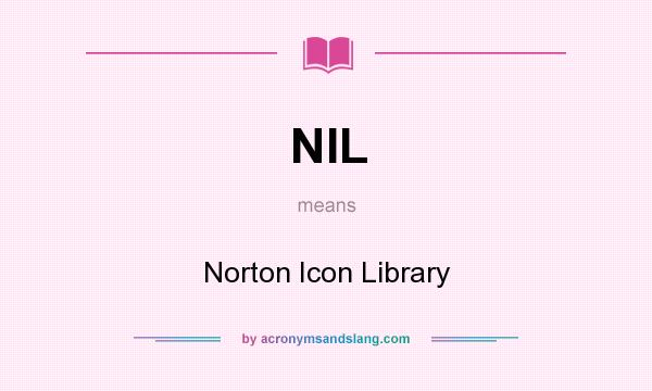 What does NIL mean? It stands for Norton Icon Library