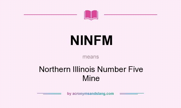 What does NINFM mean? It stands for Northern Illinois Number Five Mine